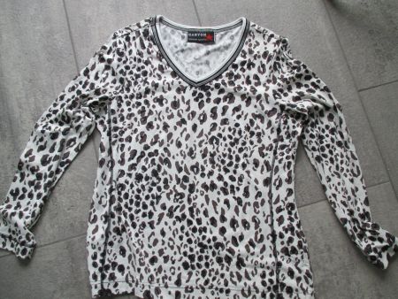 Shirt von CANYON, in écru mit Tigerdruck, Gr. 40 - NEU