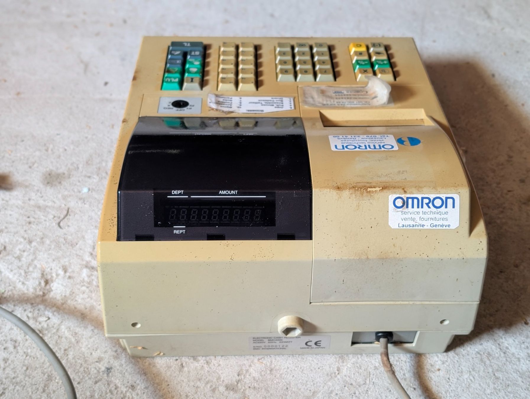 Omron Kassen: Caisse enregistreuse vintage OMRON – Defekt aus Daillens von cla_sj2w 1