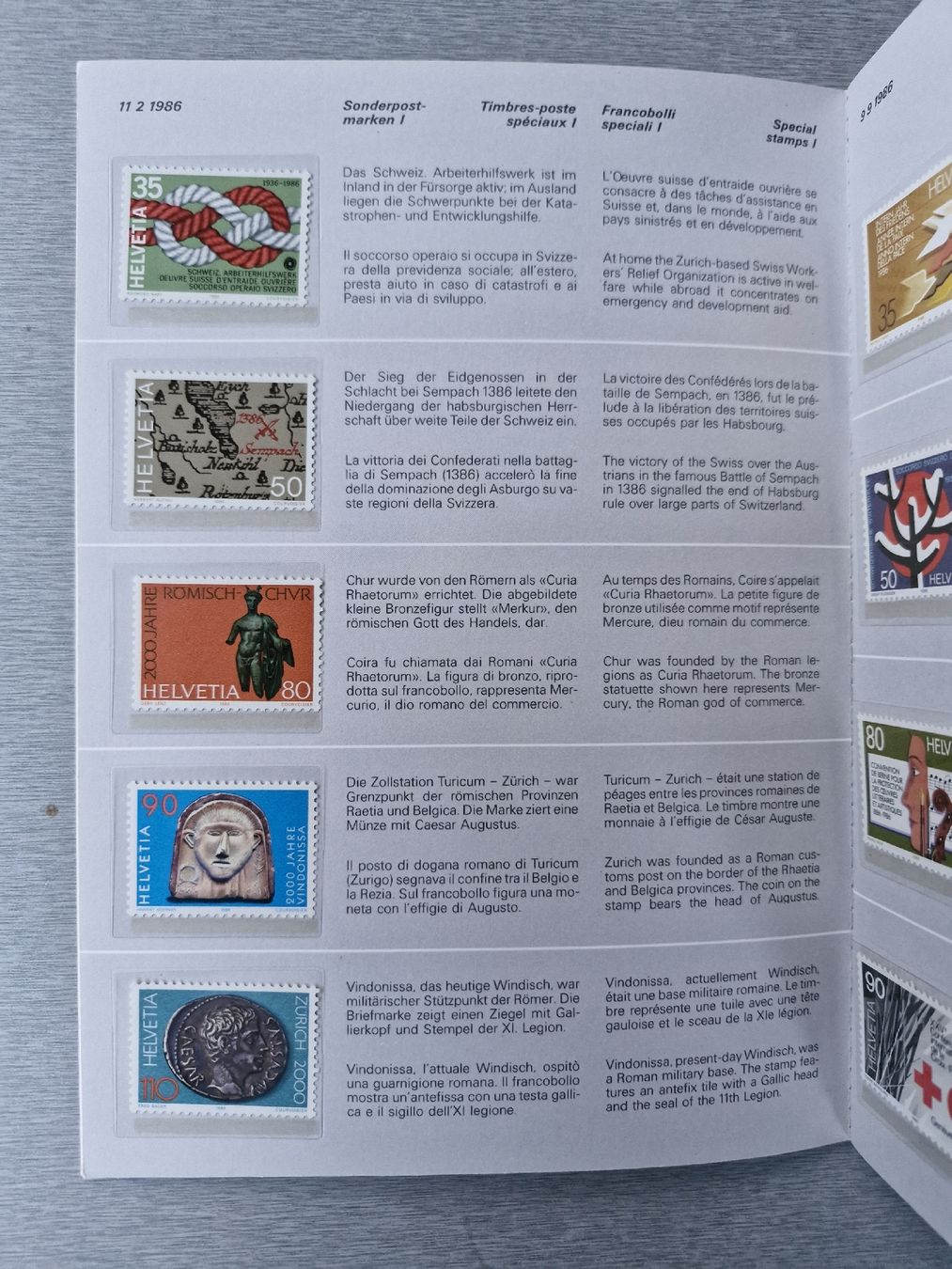 Alle Briefmarken: Jahresbuch 1986 postfrisch  – Neu (gemäss Beschreibung) aus Frauenfeld von Kasico 3