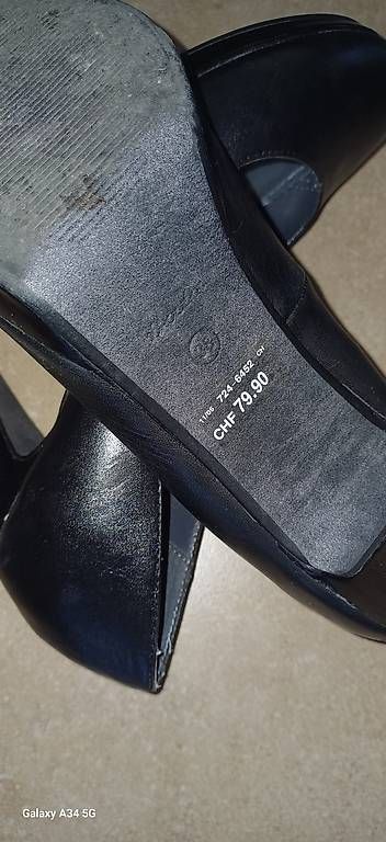 Damenschuhe: Schwarze Lederpumps mit Plateau  Größe 37 BATA – Gebraucht aus Zürich von roman87788 1
