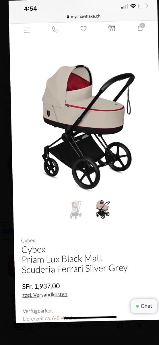 Cybex Carrozzine: Cyber Priam Ferrari komplett – Usato da Dietikon venduto da tims933 1