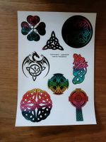 Stickerbogen mehrfarbig