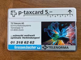 Taxcard 305L_30724 Grossenbacher Zürich 8050, 850 Ex ungebr.
