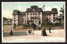 AK Lausanne, Ecole normale, 1904