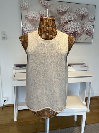 Stricktop Primark, beige, M