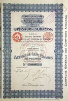 Compagnie Générale des Comptoirs Africains SA, Paris - 1930