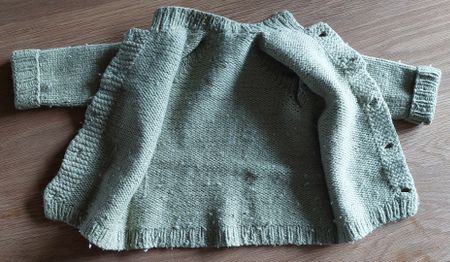 Baby Strickjacke, Handgestrickt, Gr. 80