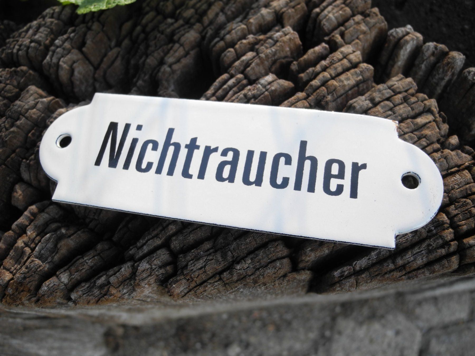 Insegne: NICHTRAUCHER EMAILSCHILD – Nuovo (secondo la descrizione) da Reinach AG venduto da Huckleberrysix
