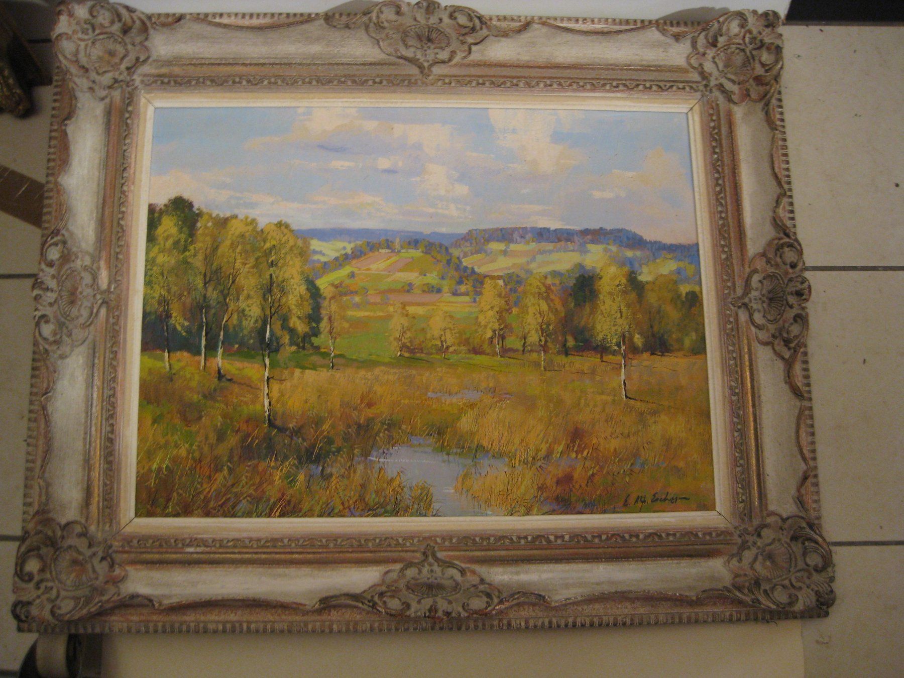 Dipinti: Landschaftsbild von E. Alfred von Escher – Usato da Rüti ZH venduto da Brocki_Rueti 1