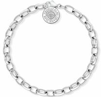 Thomas Sabo Charm Club Armband Silber mit Diamanten, neu