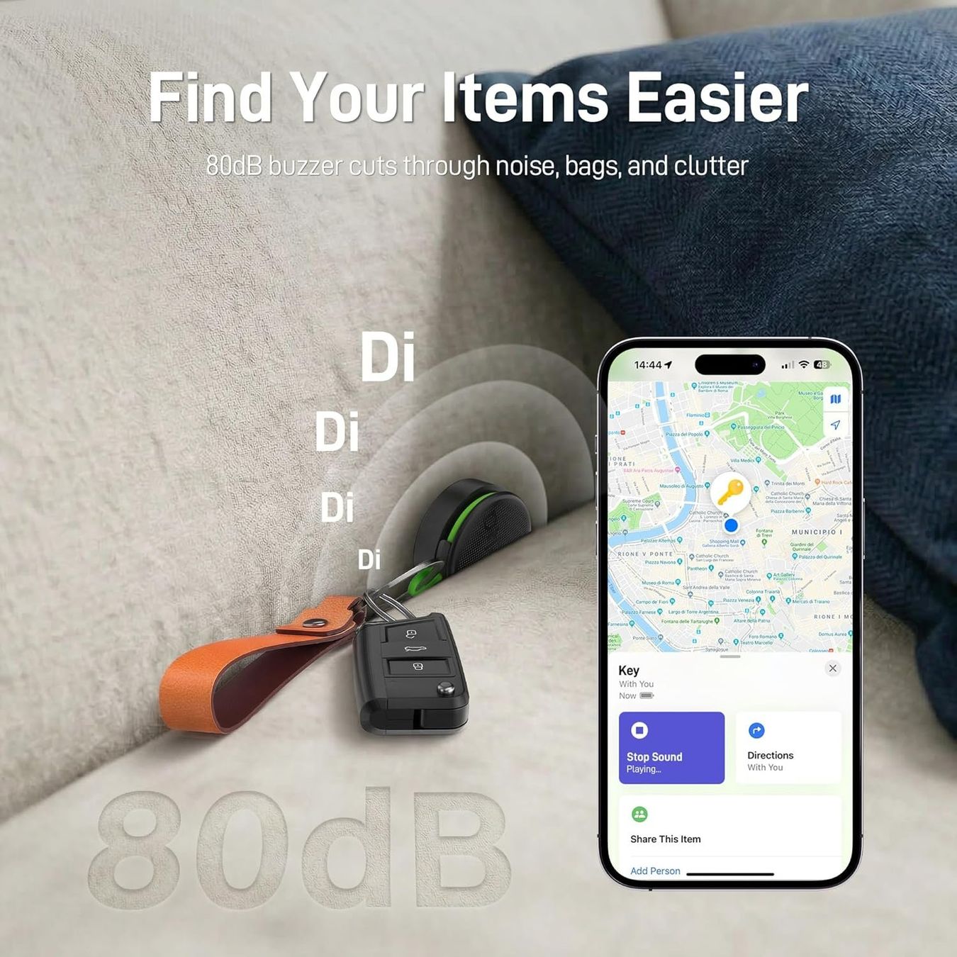 Portachiavi: Epicka Bluetooth Tracker 4er-Set Apple Wo ist? IP67 – Nuovo e nell'imballaggio originale da Suhr venduto da SchnapperCH 6