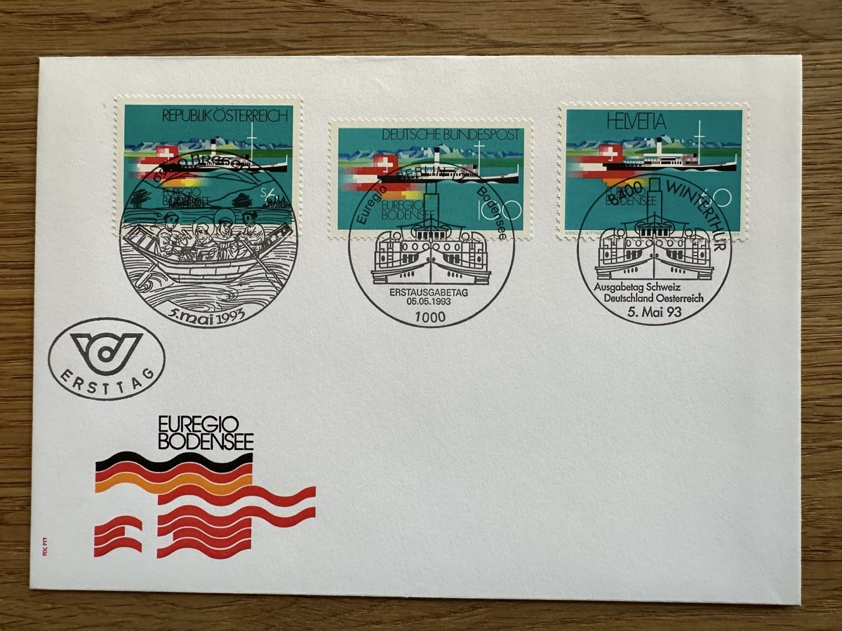 Tous les timbres: Schweiz - FDC 1993 EUREGIO Bodensee – D'occasion à Schmitten / FR par Samsara169