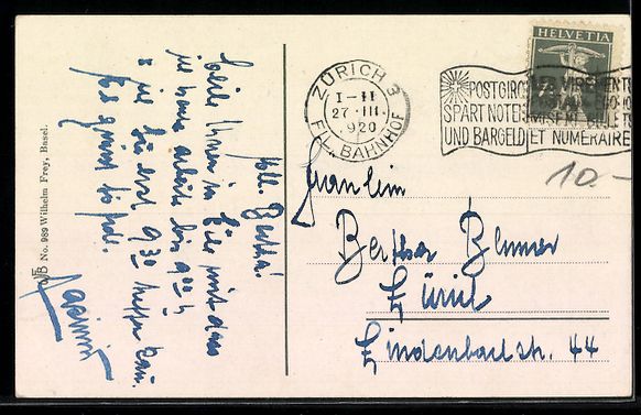 Cartoline postali: Zürich, Neue Walchebrücke mit Bahnhof  – Usato da Berlin venduto da bartko-reher 1