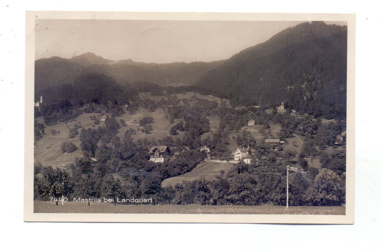 Cartoline postali: Mastrils bei Landquart - 1932 – Usato da Tagelswangen venduto da Miski