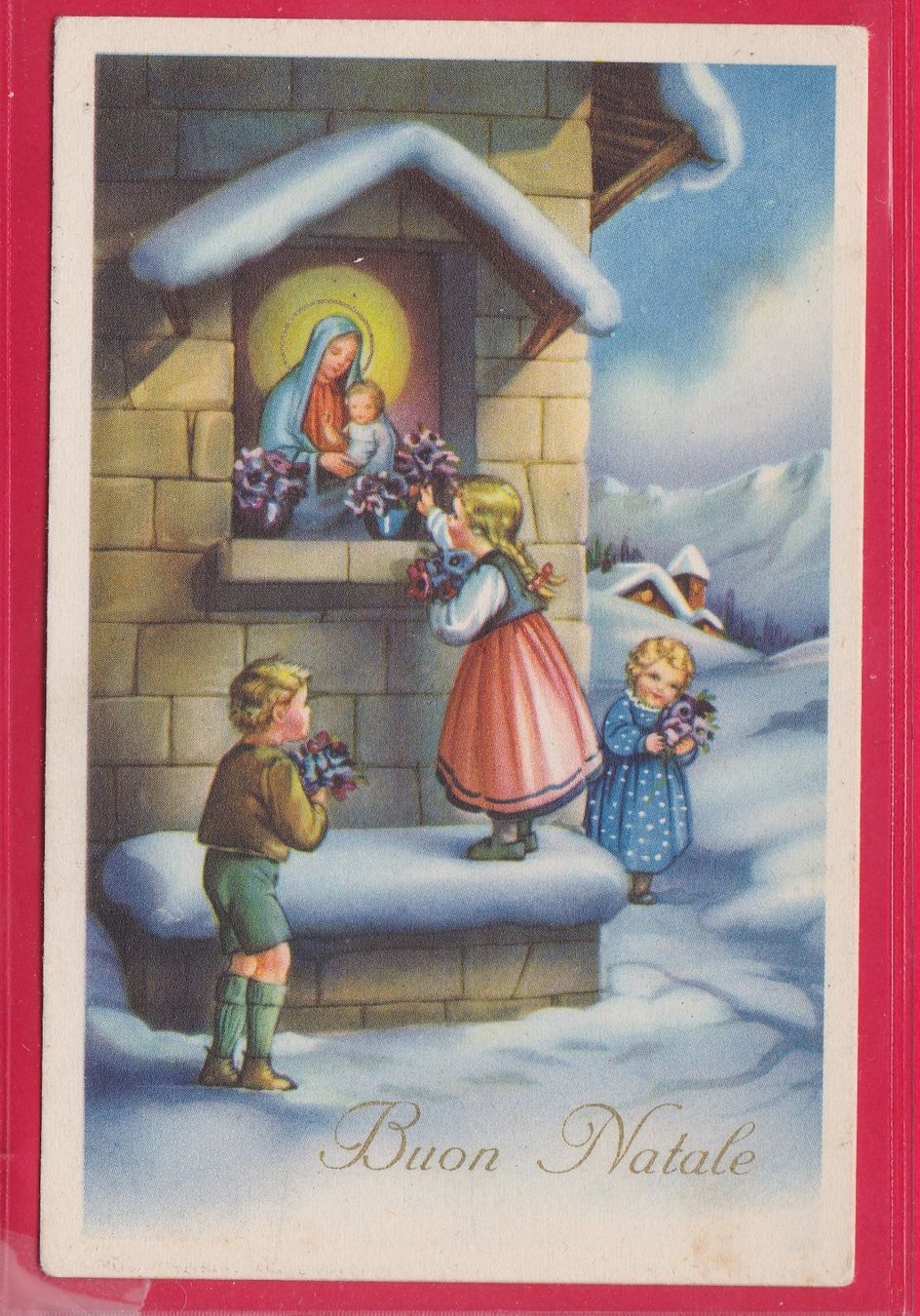 Cartoline postali: BUON NATALE, 22.12.1937 – Usato da Oberrieden venduto da Gebirgsstelze