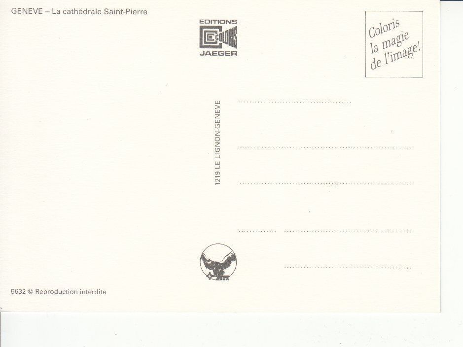 Cartoline postali: Genève Saint Pierre um 1995 – Usato da Bürglen TG venduto da StampGraf 1