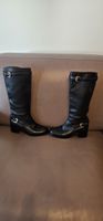 BOTTES  PRADA CUIR NOIR POINTURE  40  BON ÈTAT VOIR PHOTOS