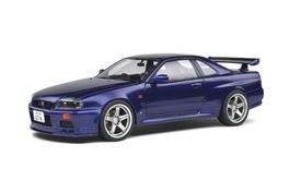 Nissan Skyline R34 1999 RHD dunkelviolett met.     1:18