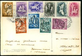 1963_AK San Marino nach Merligen BE; sehr schön frankiert