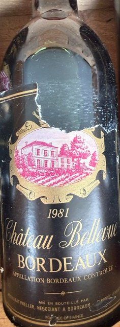 Vino: Château Bellevue Bordeaux 1981 Wein Flaschen 6 Stk – Usato da Gersau venduto da pandabear01 2