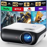 Mini Beamer 4K 1080P Full HD Bluetooth tragbar