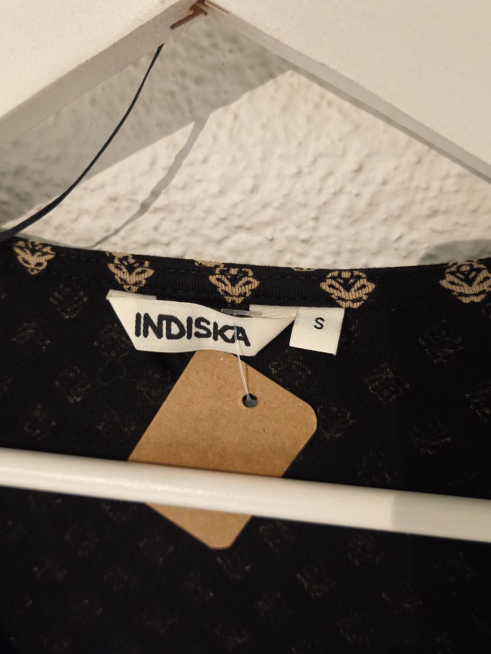 Top: Indiska Wickelbluse, Grösse S, schwarz gemustert, neuwertig – Usato da KRIENS venduto da Franzy_Blond10 4