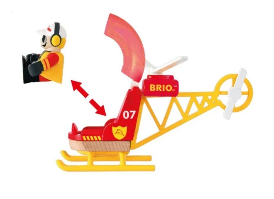 Brio Giocattoli: BRIO 33797 Feuerwehr-Hubschrauber – Nuovo e nell'imballaggio originale da Oensingen venduto da Liquidations-Shop 1