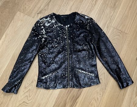 blouson aviateur à sequins