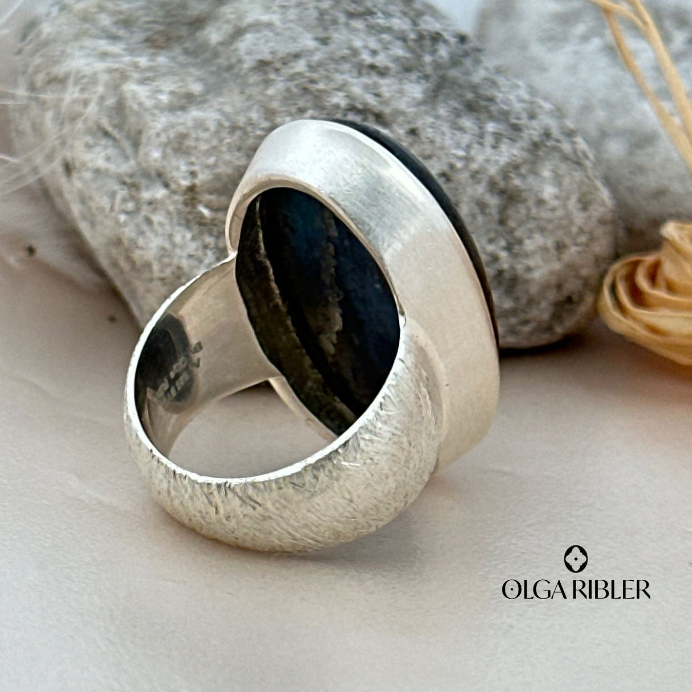Olga Ribler Anelli: Labradorite Ring – Sterling Silber Grösse 60 – Nuovo (secondo la descrizione) da Luzern venduto da byolgaribleroutlet 5