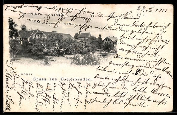 Ansichtskarten: AK Bätterkinden, Mühle – Gebraucht aus Berlin von bartko-reher
