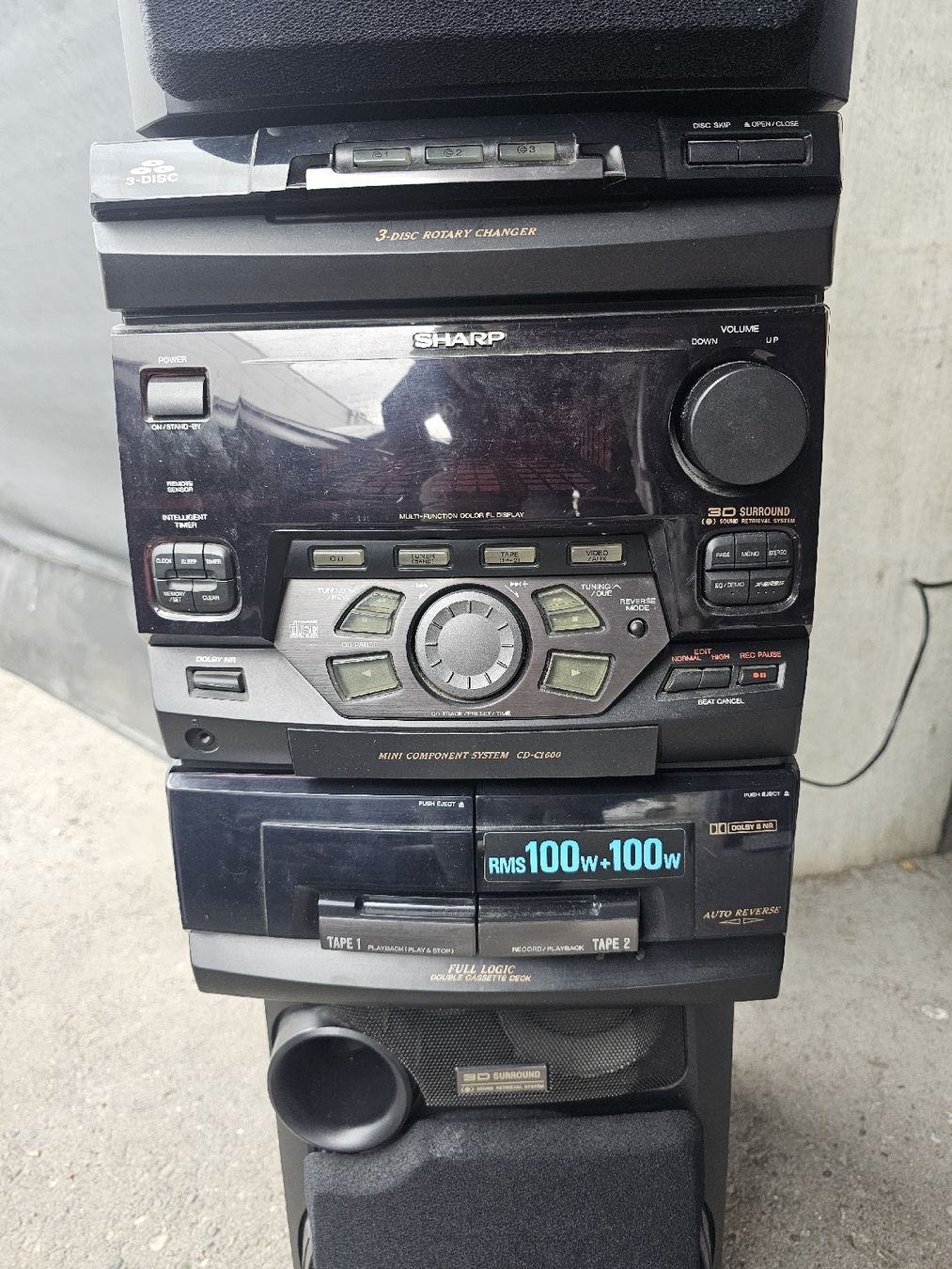 Radio: Sharp Kompaktanlage CP-C1601BK 100W + 100W – Difettoso da Zürich venduto da -iwan- 1