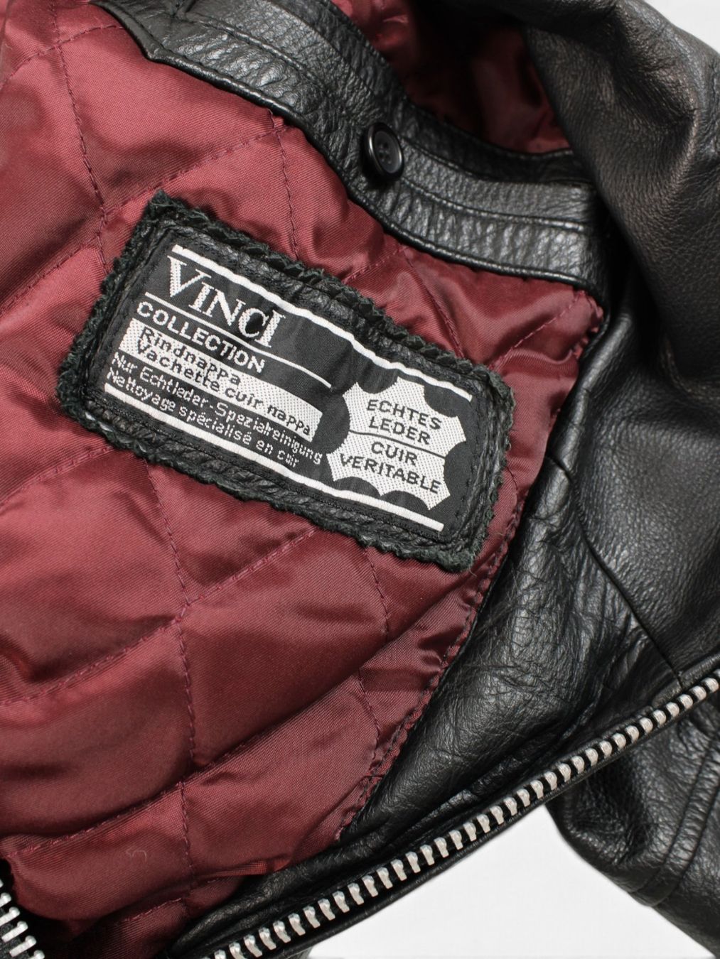 Vera Pelle Giacche: Vinci Leather Biker Jacket – Usato da St. Gallen venduto da look-twice 7
