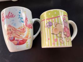 2 Tasse für Kinder Barbie und  Lillebi