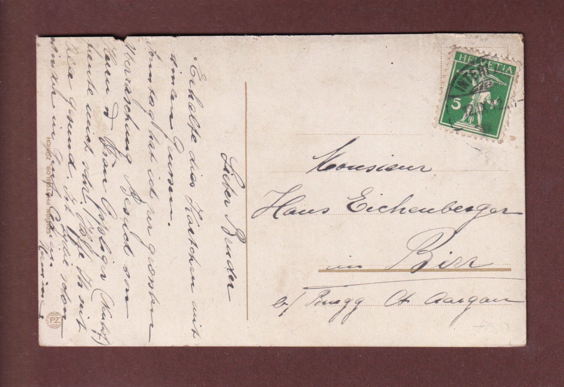 Ansichtskarten: INTERLAKEN - Höheweg - 1912 – Gebraucht aus Pully von nicecards-shop 1