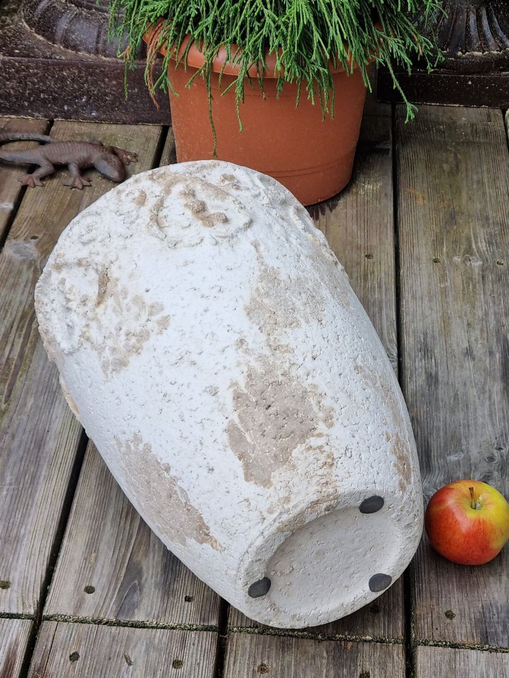 Blumentöpfe: Grosser Pflanztopf Antik-Stil Steinoptik 30 cm – Gebraucht aus Scharnachtal von devin03 1