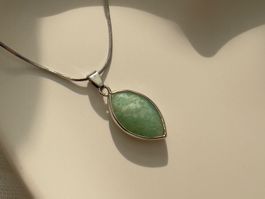 Collier avec pendentif en amazonite - Amazonit Anhänger