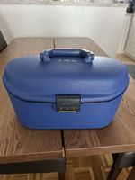 Samsonite Kosmetikkoffer, Hartschale, Blau, Vintage!
