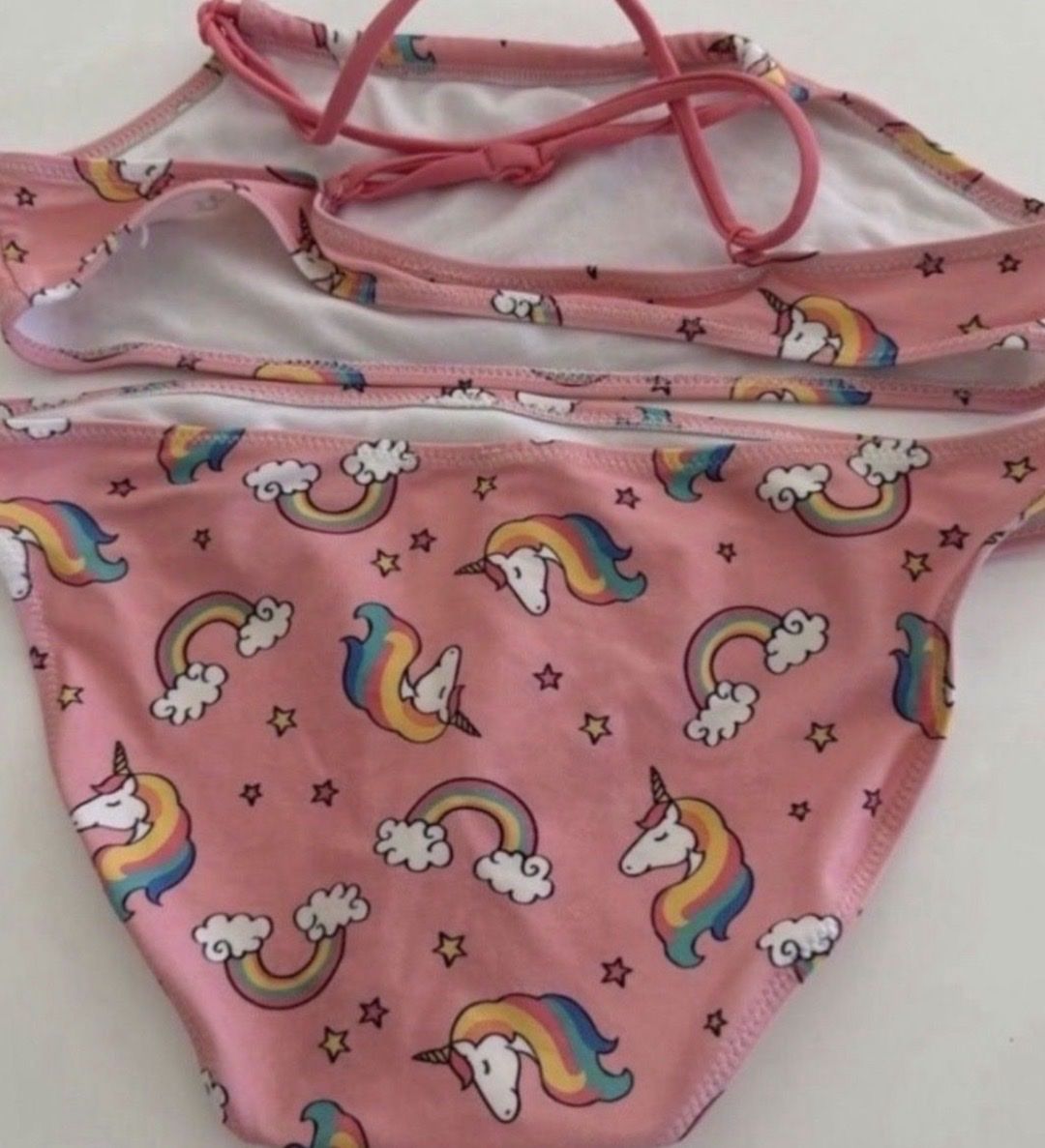 Badehosen: Bikini Pink Einhorn Muster Grösse ca 134/140  – Neu (gemäss Beschreibung) aus Freidorf TG von nad_fxh7 3