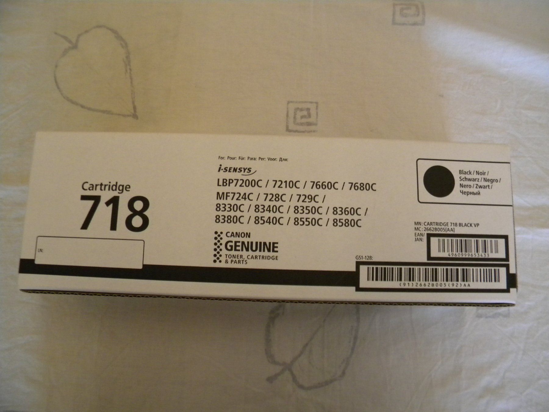 Canon Cartucce per stampanti & toner: 718 Canon Black – Nuovo e nell'imballaggio originale da Bühler venduto da Wini100