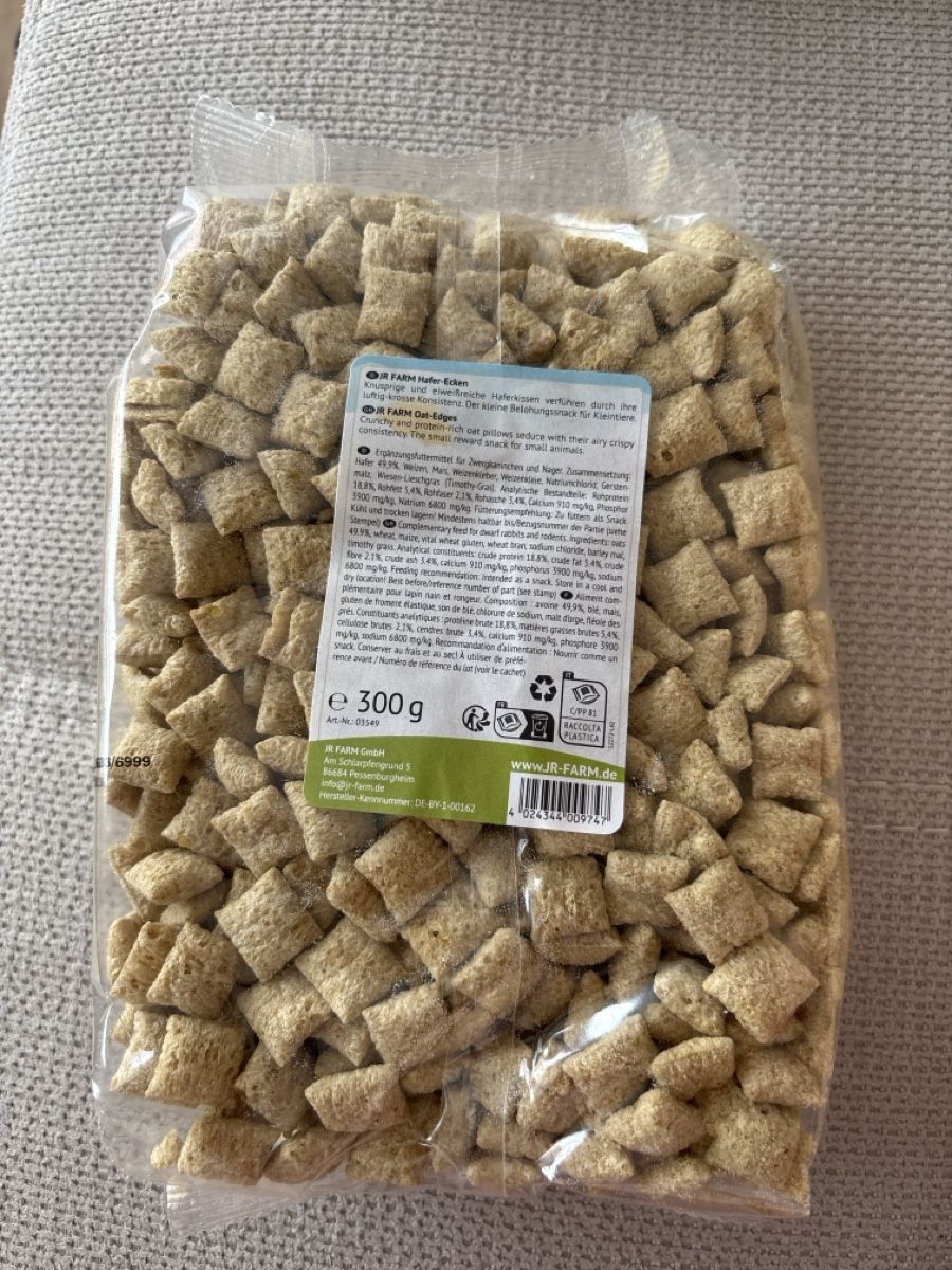 Mangimi: JR Farm Hafer-Ecken 300g Kleintierfutter neu – Nuovo e nell'imballaggio originale da Willisau venduto da Rapunzel_40 1