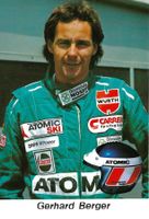 Postkarte, Gerhard Berger, Benetton