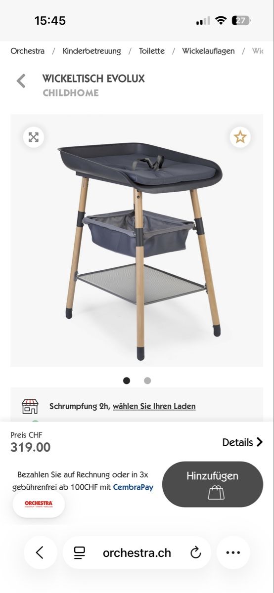 Fasciatoi & Accessori: Wickeltisch Childhome – Usato da Zürich venduto da millaiana 6
