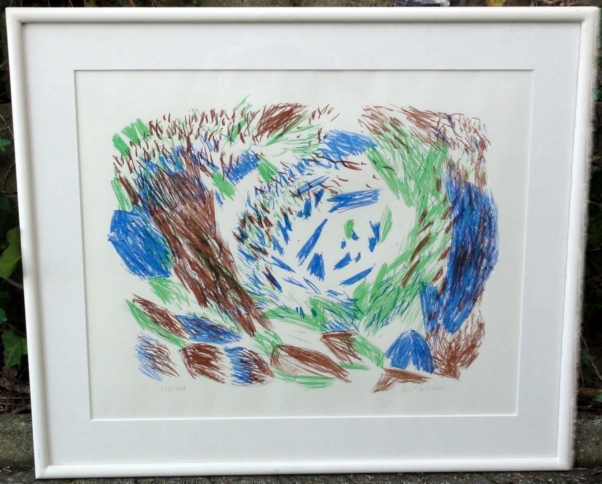 Grafiken & Lithographien: Sigrid Kopfermann Litho - Der Wirbel coloriert – Gebraucht aus Frauenfeld von Astra13