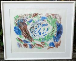 Sigrid Kopfermann Litho - Der Wirbel coloriert