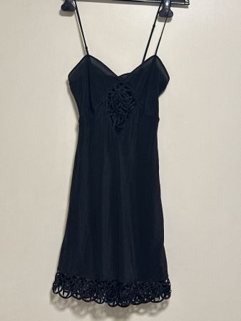 Schwarze Nachtkleid für Damen in Gr XS