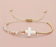 NEU Armband mit Kreuz-Anhänger, Boho Style 🌞🙏🏼