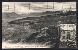 Walzenhausen /Appenzell, Panorama von de