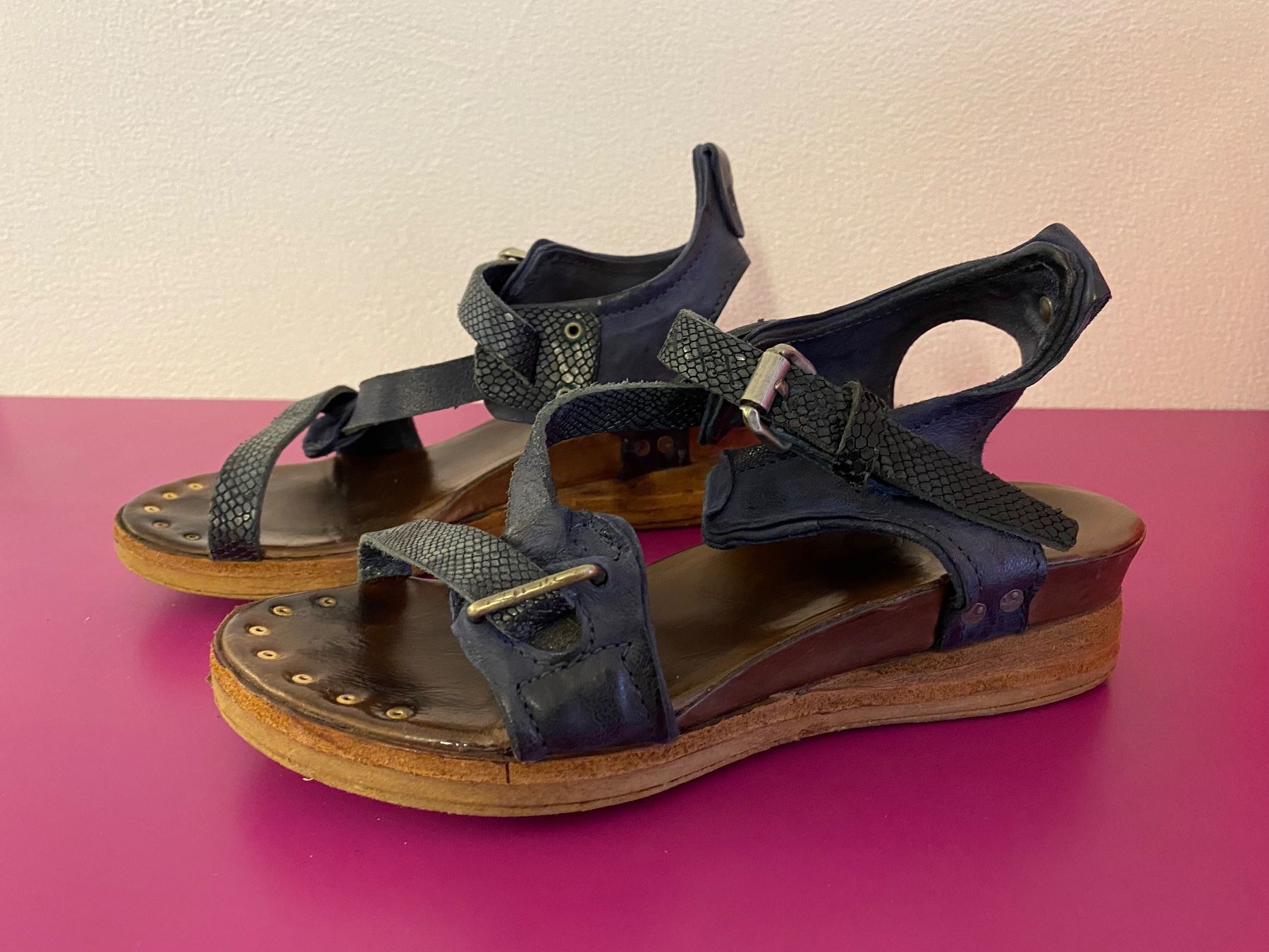 A.S.98 Damenschuhe: AS98 - Sandalen - Grösse 36 / Dunkelblau – Gebraucht aus Eschenbach SG von Sums 1