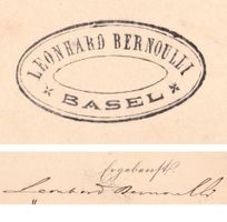 PK Privatzudruck 1880 Leonhard Bernoulli Basel (4+1 PK ohne)