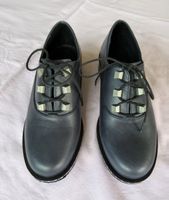 NEU – Tolle Damen-Schnürschuhe aus dunkelblauem Echtleder